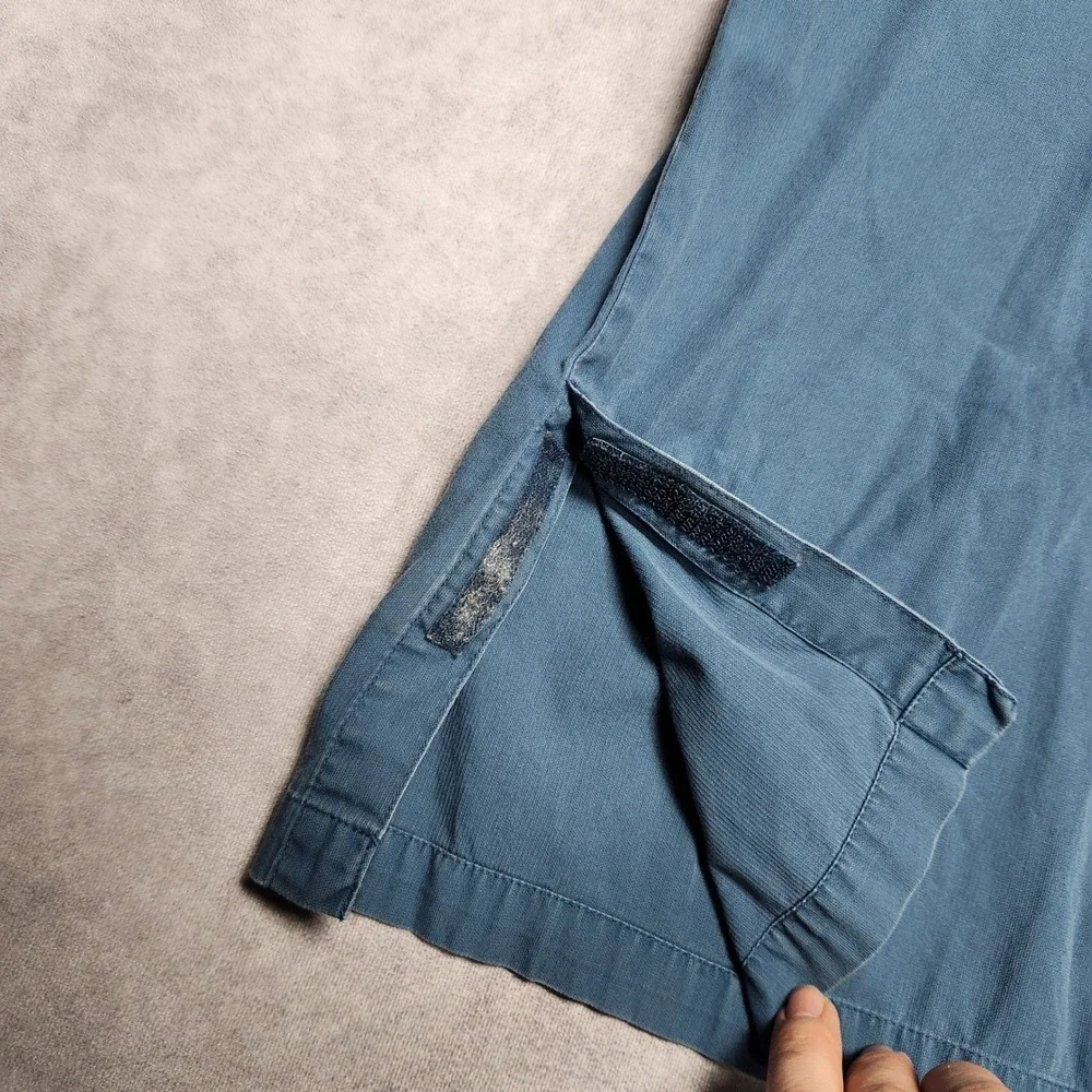 5.11 Tactical Series Mens Large Blue Short Sleeve RAPIDraw Snap Front Shirt‎